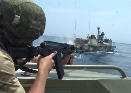رزمایش مشترک دریایی روسیه و سوریه در بندر “بانیاس”