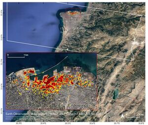 برآورد خسارات انفجار بیروت توسط ناسا +عکس