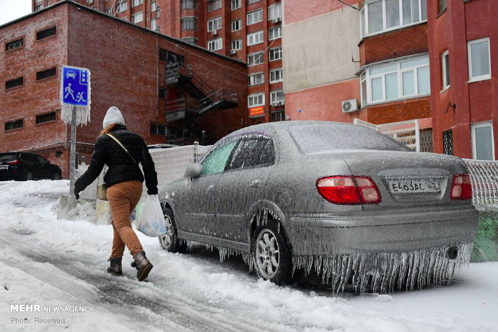 یخ زدگی سراسری در شرق روسیه+عکس