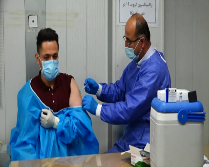 تزریق واکسن کرونا در نکا