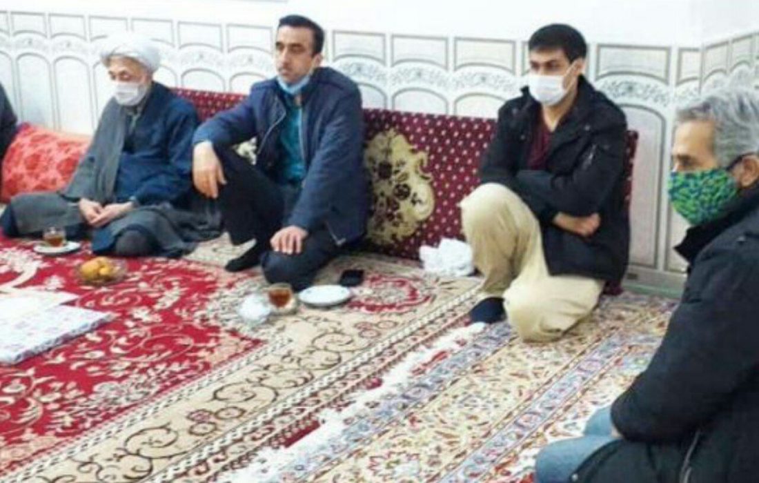 دیدار اعضای کانون زینبیه نکا با خانواده جانباز« ناصر خانی عمرانی»