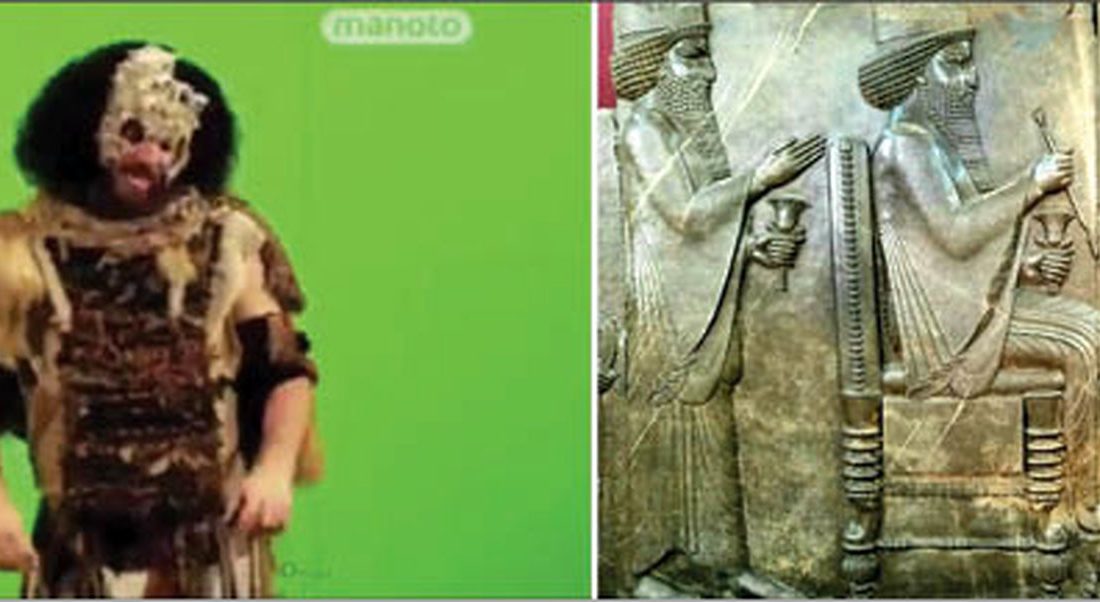 تمسخر تاریخ ایران باستان توسط منو تو! +عکس