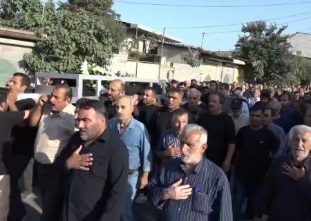 وداع مردم نکا با پدر گرانقدر شهید علی‌اصغر نظری