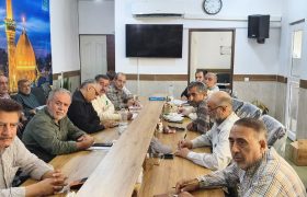 آخرین جلسه هماهنگی ستاد مرکزی (مردمی)موکب انصار الحسین(ع) شهرستان نکا