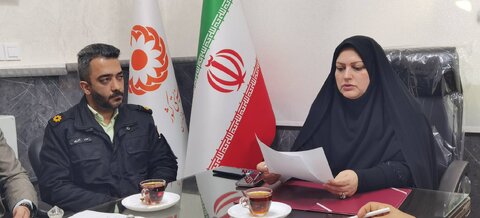 انعقاد تفاهم‌نامه‌ همکاری اداره بهزیستی نکا با نیروی انتظامی شهرستان