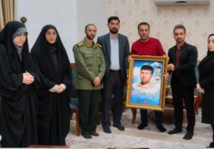 دیدار صمیمانه دانشجویان بسیجی دانشگاه پیام نور نکا با خانواده شهید صفرعلی زائر اومالی برگزار شد