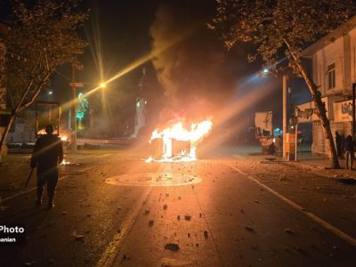 تخریب اموال عمومی توسط تروریست‌ها در بابل