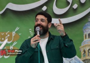 مراسم نیمه شعبان در حرم شهدای گمنام شهرستان نکا