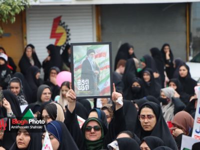 نکا غرق در حضور مردم